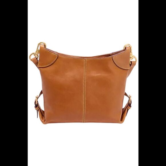 Dooney & Bourke Florentine Leather Small Federica Crossbody Natural - Picture 3 of 3